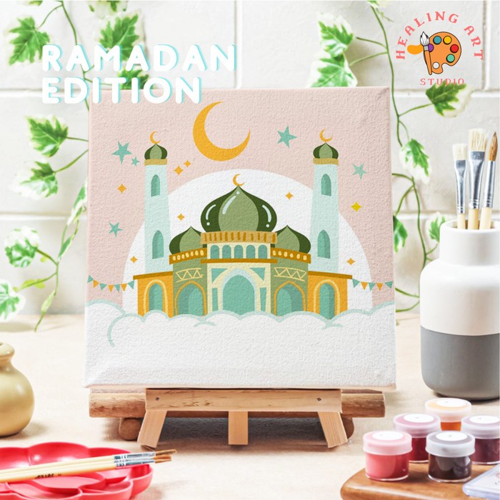 Jual Painting by number Kit Lukisan Masjid Al Aqsa Hampers Ramadhan Art ...