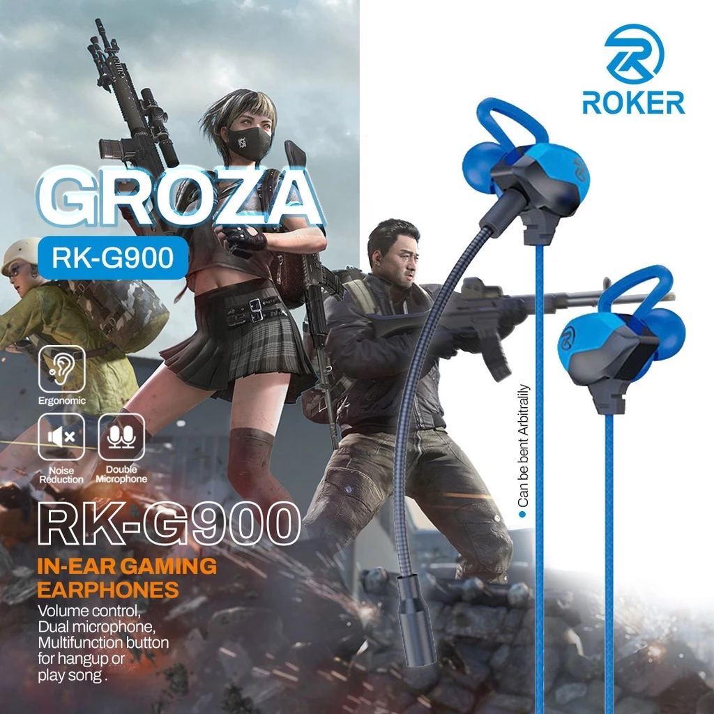 Handsfree / Earphone Roker Gaming GROZA RKG900