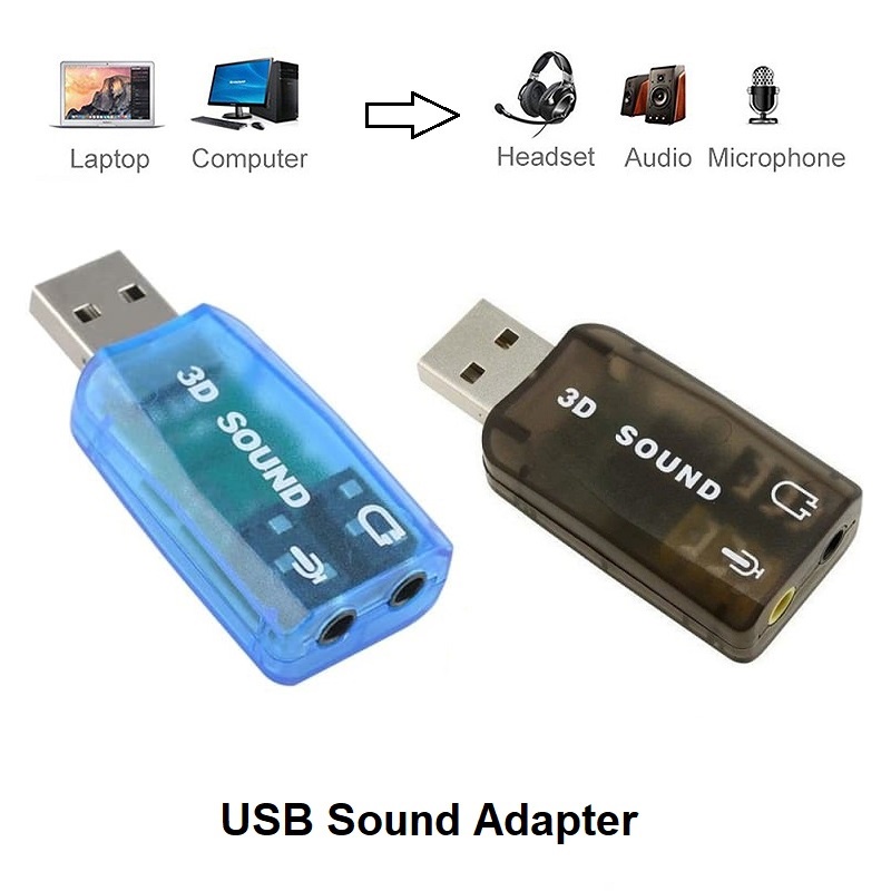 Jual USB Sound Adapter 5.1 Virtual Channel | Shopee Indonesia