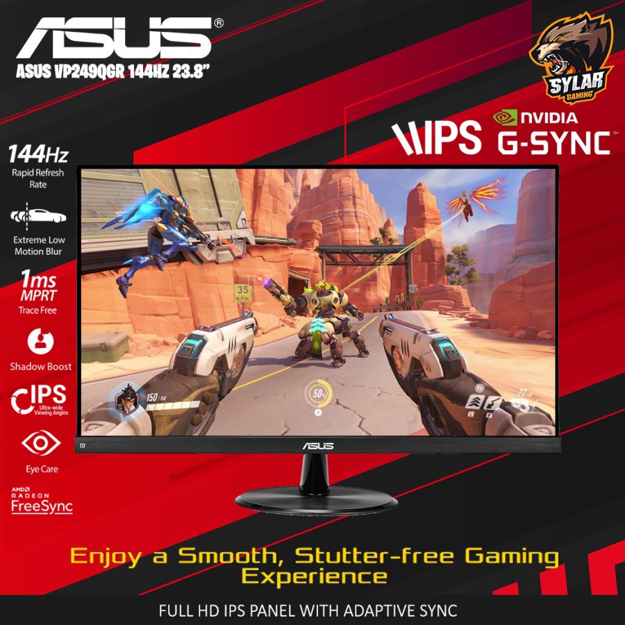Jual ASUS VP249QGR 144Hz 24inch Frameless Esports Gaming Monitor