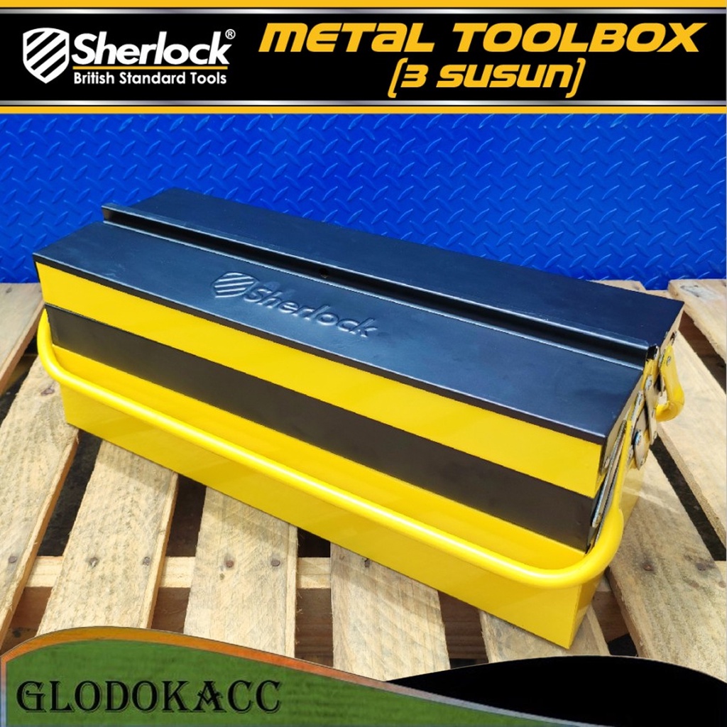 Jual Tool Box Besi 3 Susun Metal Toolbox 3 Layer Sherlock Daily Duty ...