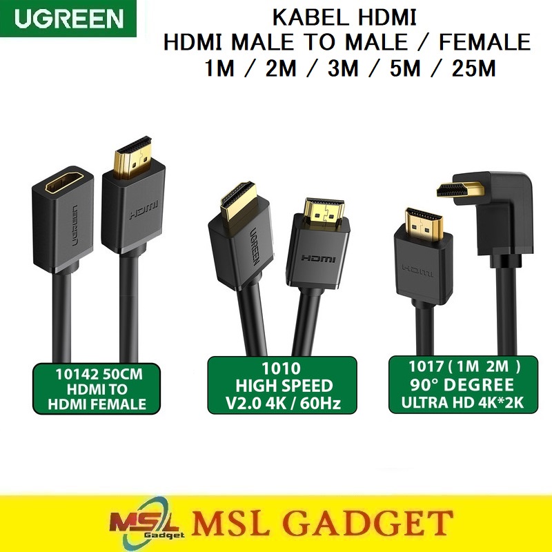 Jual Ugreen Kabel Hdmi To Hdmi Male Female Extension K P Hd Panjang Shopee Indonesia