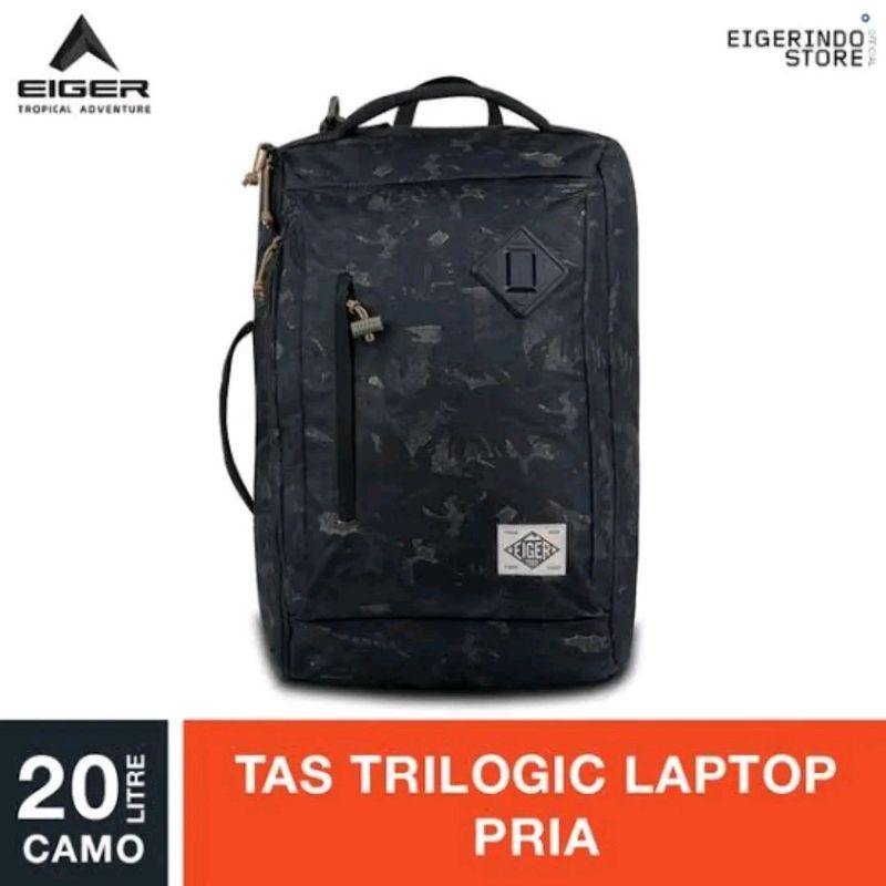 Jual EIGER DETOUR TRILOGIC SLIM LAPTOP BACKPACK DAYPACK BAG PACK