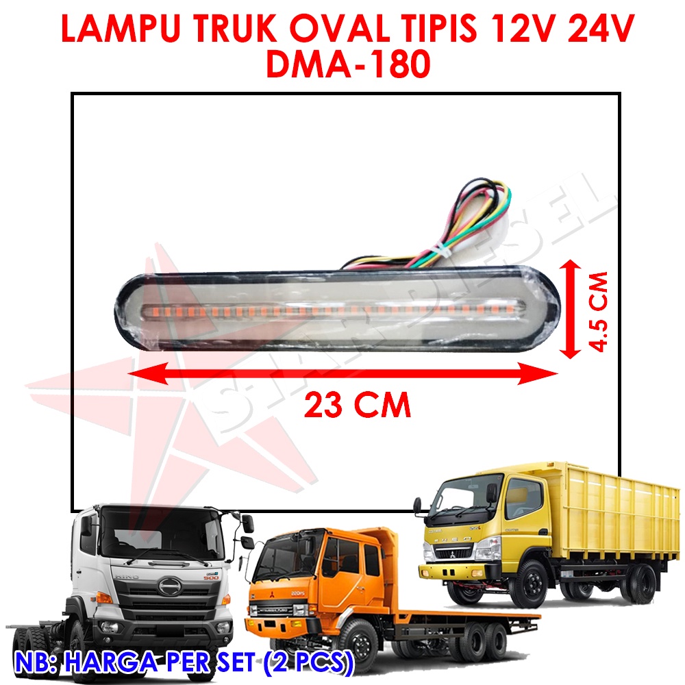 Jual LAMPU LED TRUK LAMPU STOP LED UNIVERSAL 12V 24V LAMPU SENT LAMPU ...