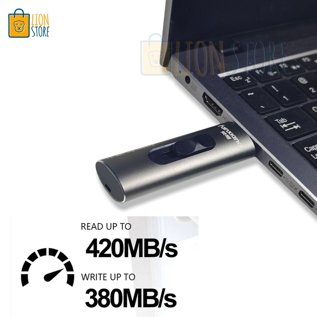 Jual FANXIANG 128GB SSD PORTABLE EXTERNAL SSD USB 3.1 FLASHDISK ...