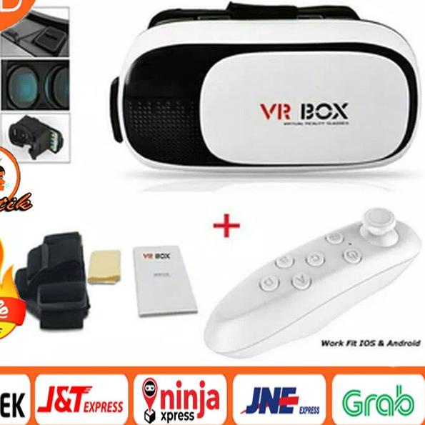 Jual [BONUS REMOTE] VR BOX FREE REMOTE BLUETOOTH / VIRTUAL REALITY ...