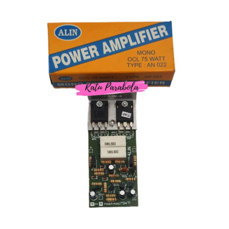 Jual Kit Power Amplifier OCL Mono Alin AN022 + TR FINAL | Shopee Indonesia