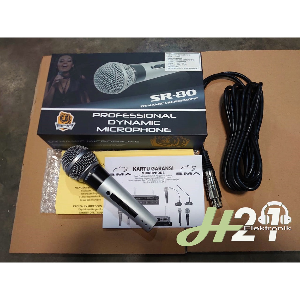 Jual Mic BMA SR 80 Microphone Vokal BMA SR 80 Mik BMA SR 80 Untuk Vokal ...