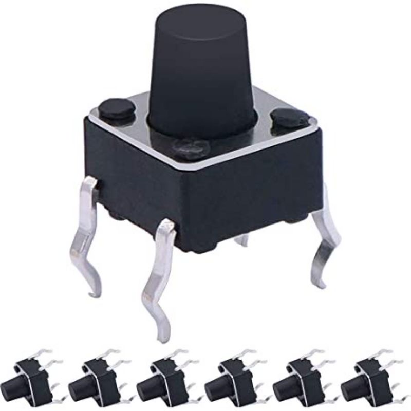Jual 6X6X5mm PCB Momentary Tactile SAKLAR Push Button Switch 4 Pin DIP