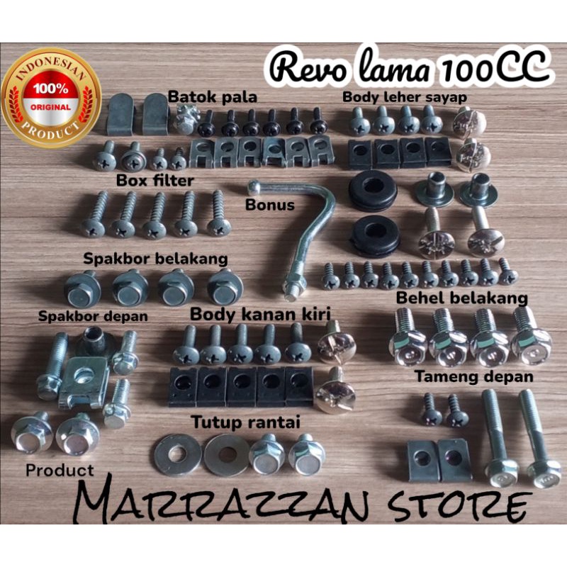 Jual Gratis Ongkir Cod Baut Fullset Body Revo Lama Cc Baut Lengkap Revo Lama Shopee Indonesia