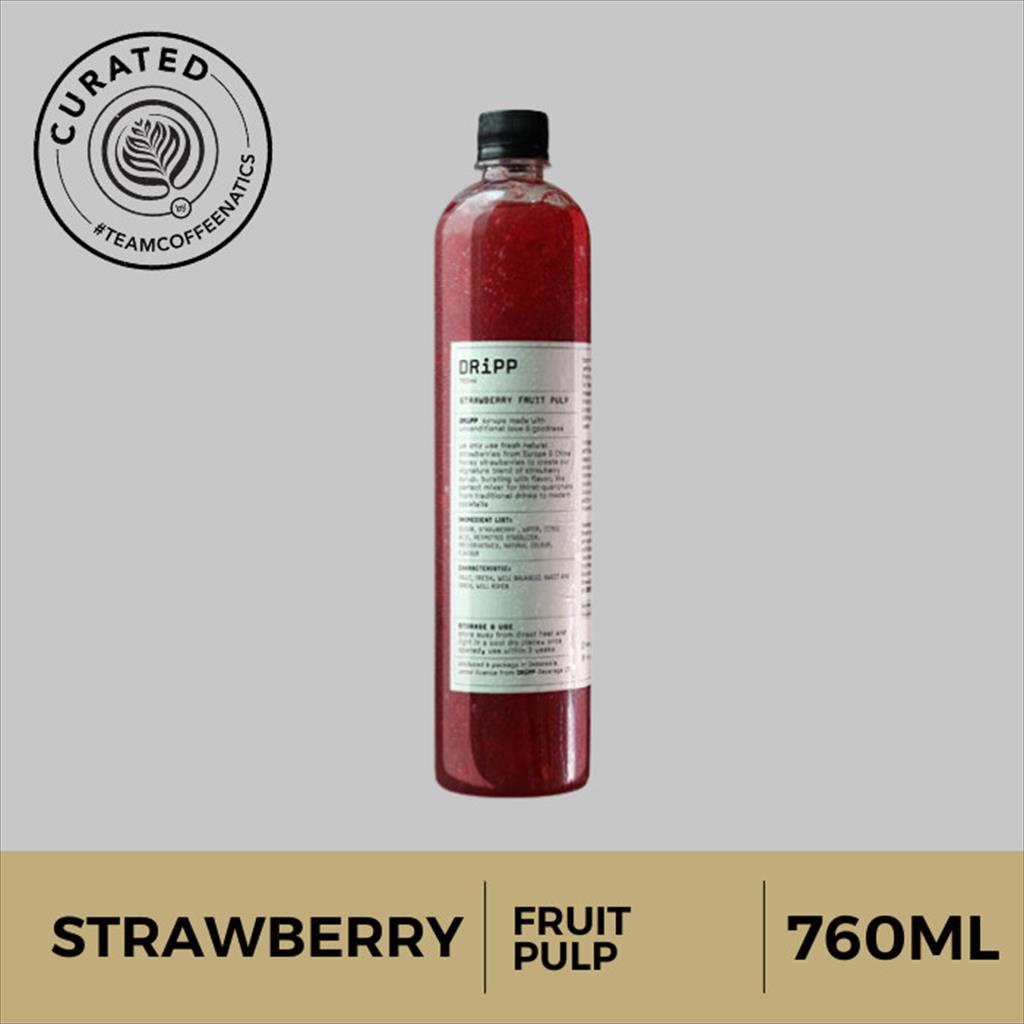 Jual DRiPP Strawberry Fruit Pulp - Sirup Minuman Bulir atau Daging Buah ...