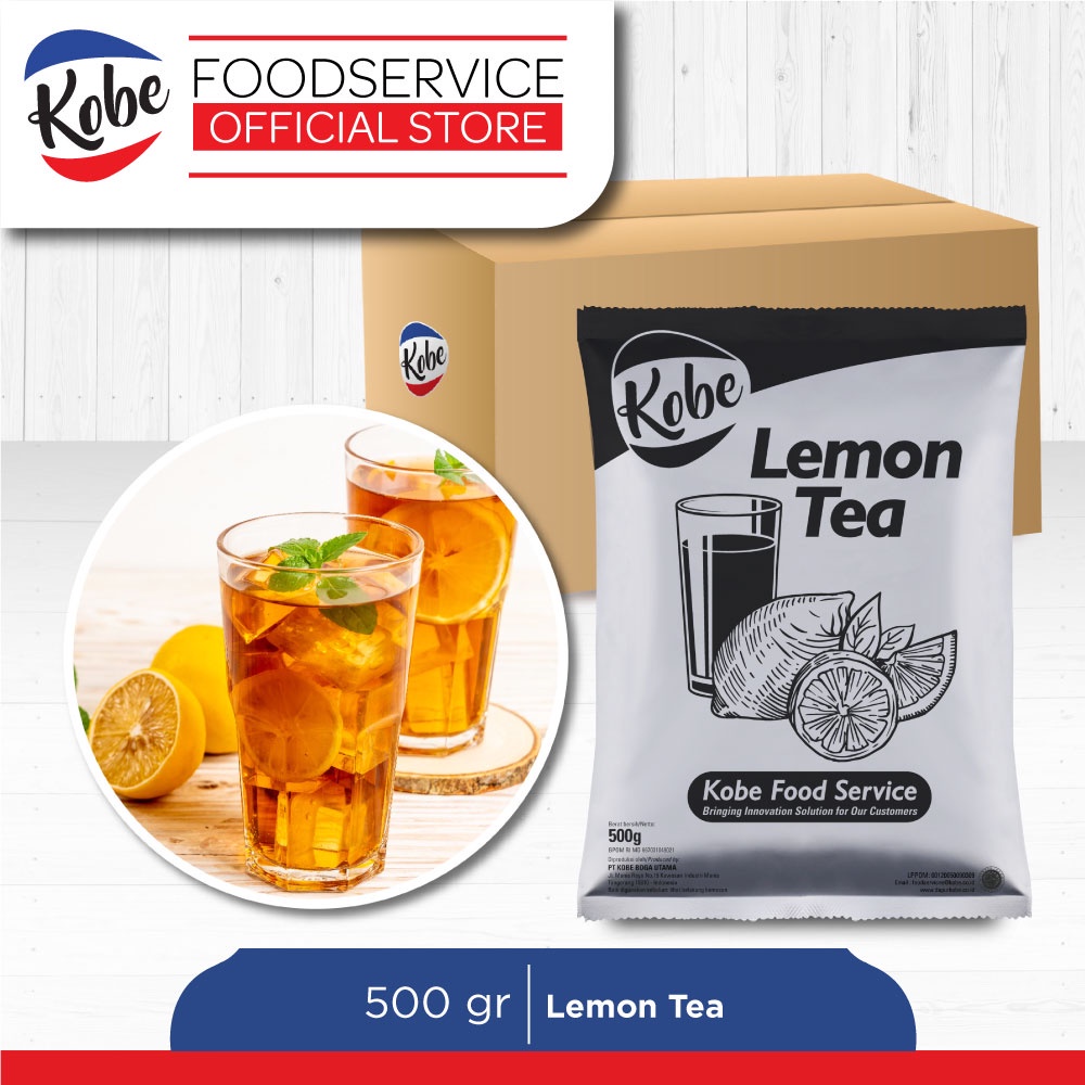 Jual Kobe Lemon Tea 500gr Minuman Serbuk Powder Lemon Tea 1/2kg