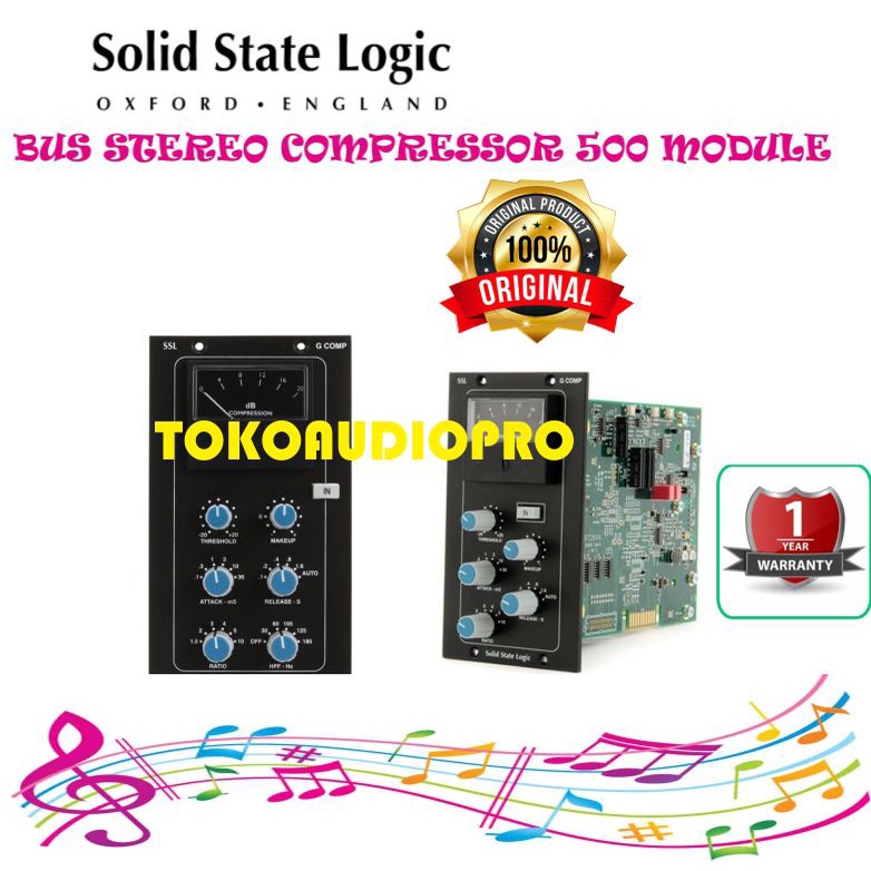 Jual Solid State Logic Stereo Bus Compressor Series 500 Module SSL ...