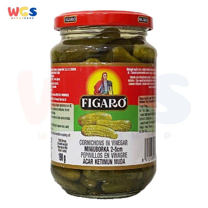 Jual Figaro Gherkins Cornichons in Vinegar 340g Acar Timun Muda