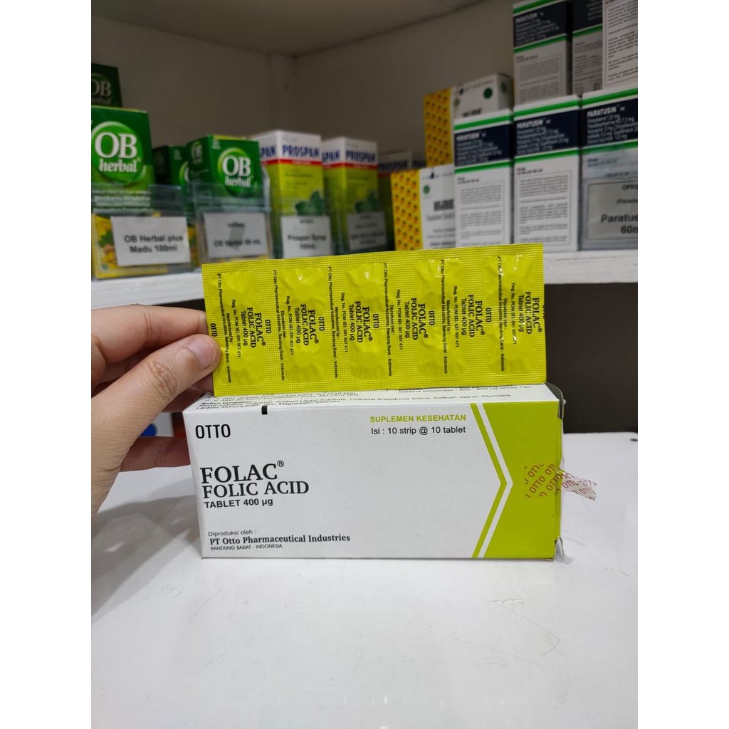 Jual Folac 400mcg Strip Isi 1o Tablet Obat Original | Shopee Indonesia