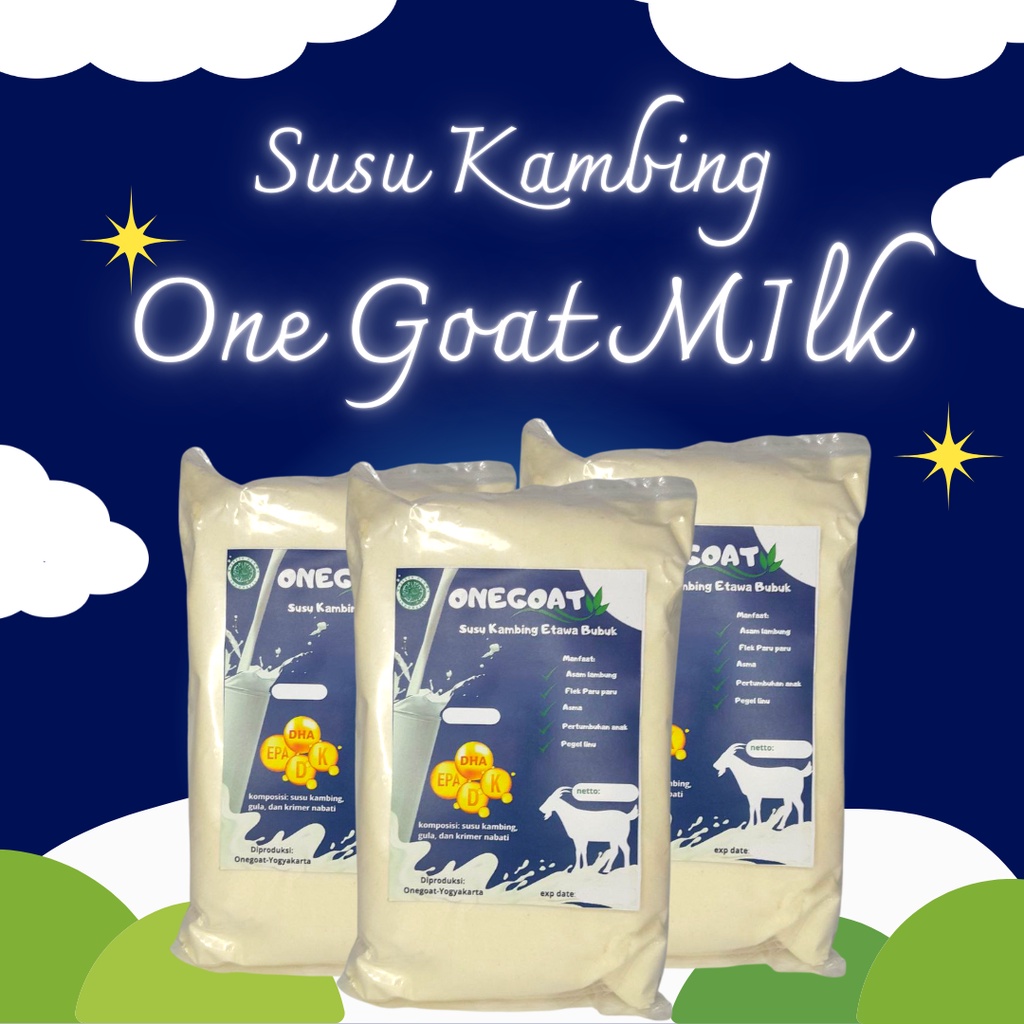 Jual Susu Kambing 1kg Etawa Goat Milk Powder untuk penderita asam