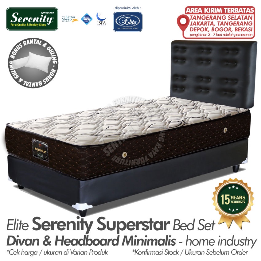 Jual Springbed ELITE SERENITY SUPERSTAR (JABODETABEK AREA TERBATAS