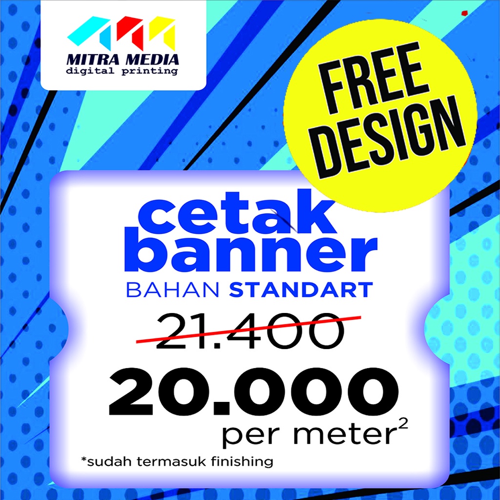 Jual CETAK BANNER / SPANDUK MURAH ( FREE DESAIN ) | Shopee Indonesia