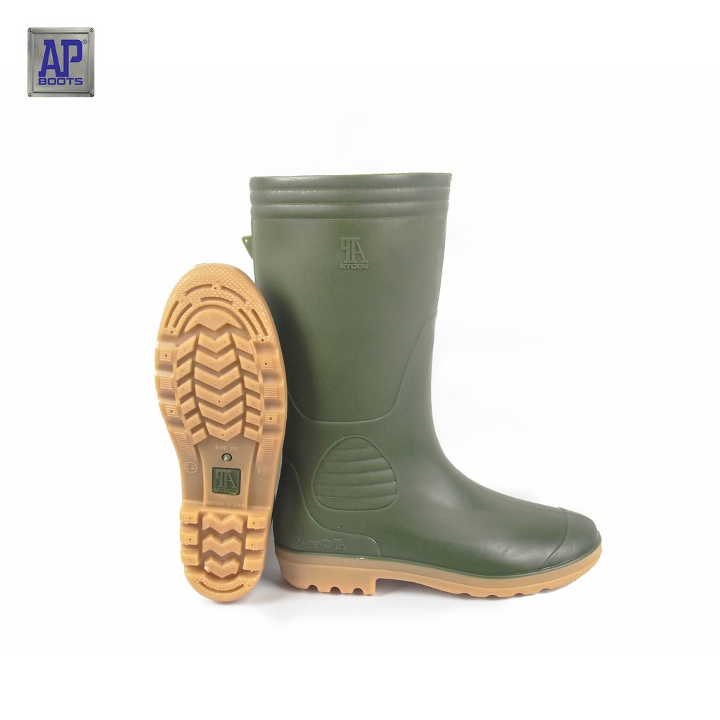Jual AP Boots AP 9506 Sepatu Boot Safety Karet Hijau Panjang | Shopee ...