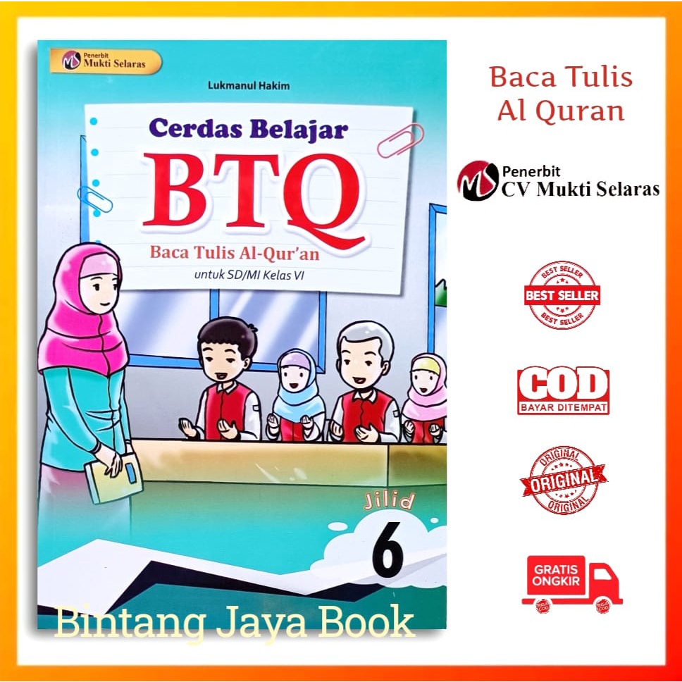 Jual Buku Btq Kelas Sd Cerdas Btq Baca Tulis Al Quran Untuk Sd Mi