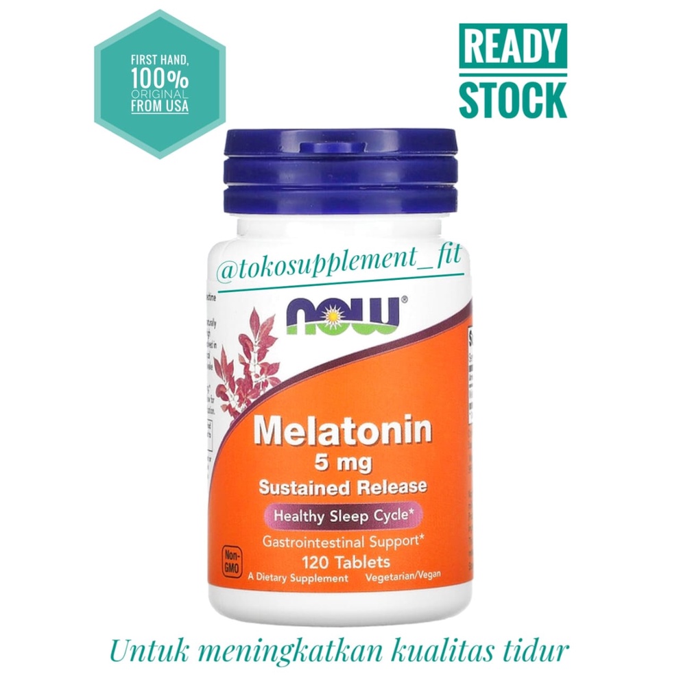 Jual Now Melatonin 5mg isi 60 & 120 tablet | Shopee Indonesia