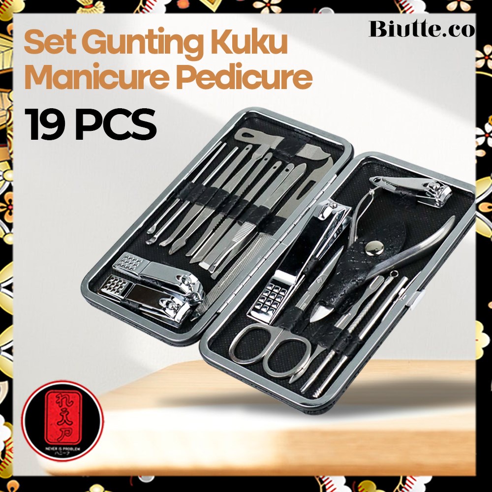 Jual Biutte.co Nail Art Set Gunting Kuku Manicure Pedicure 19 PCS ...