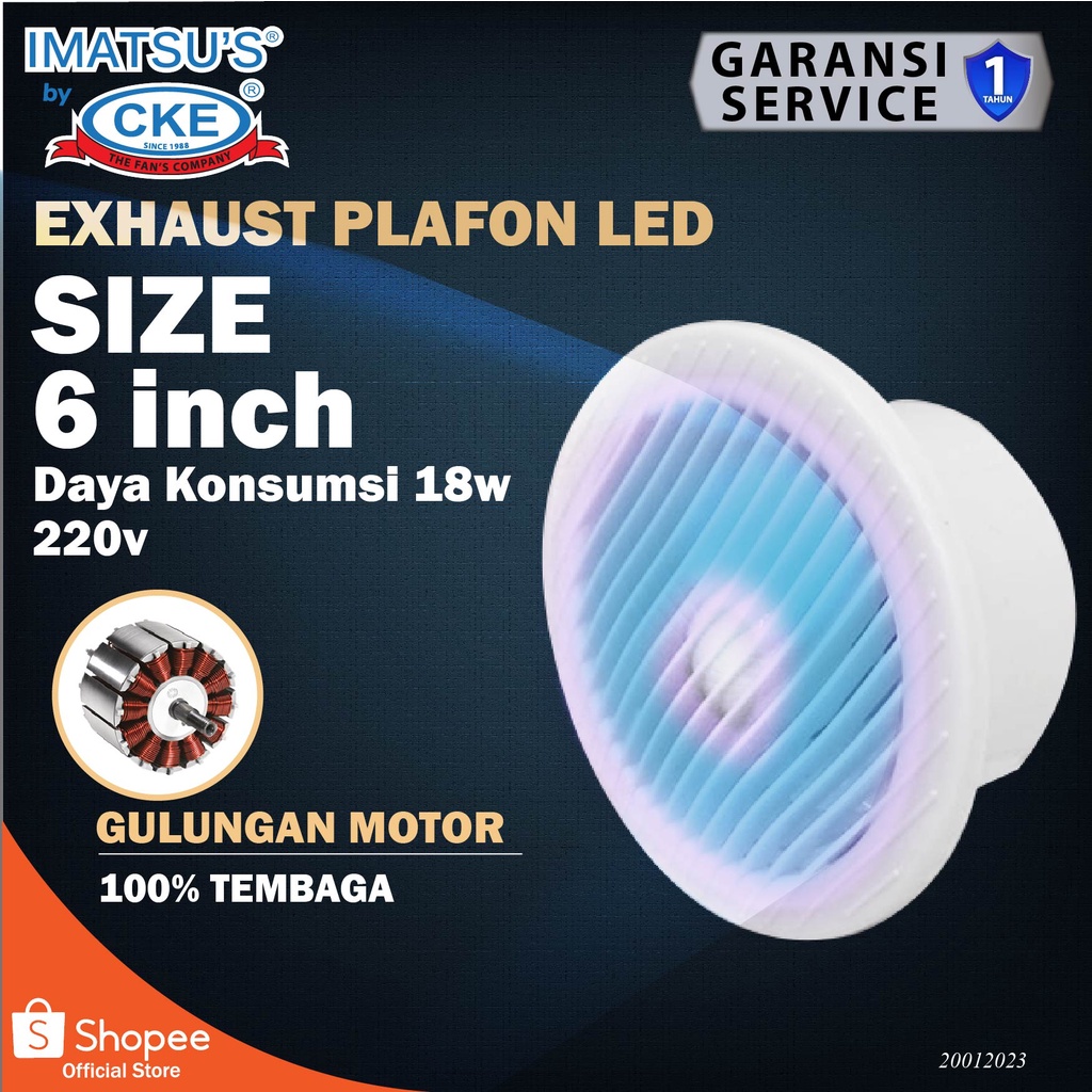 Jual Exhaust Fan Kipas Plafon Exhaust Fan Toilet Inch Imatsu By Cke