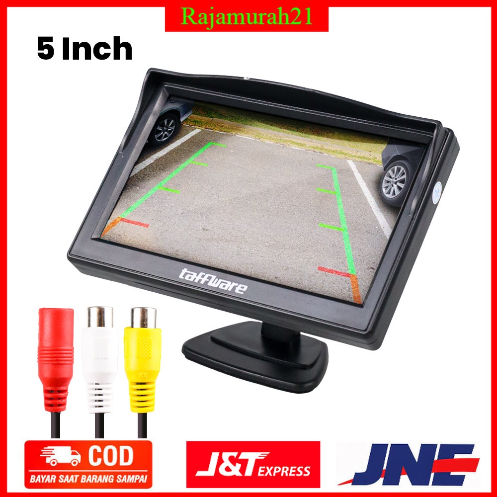 Jual Taffware Monitor Rear View Parkir Mobil TFT LCD 5 Inch - Black ...