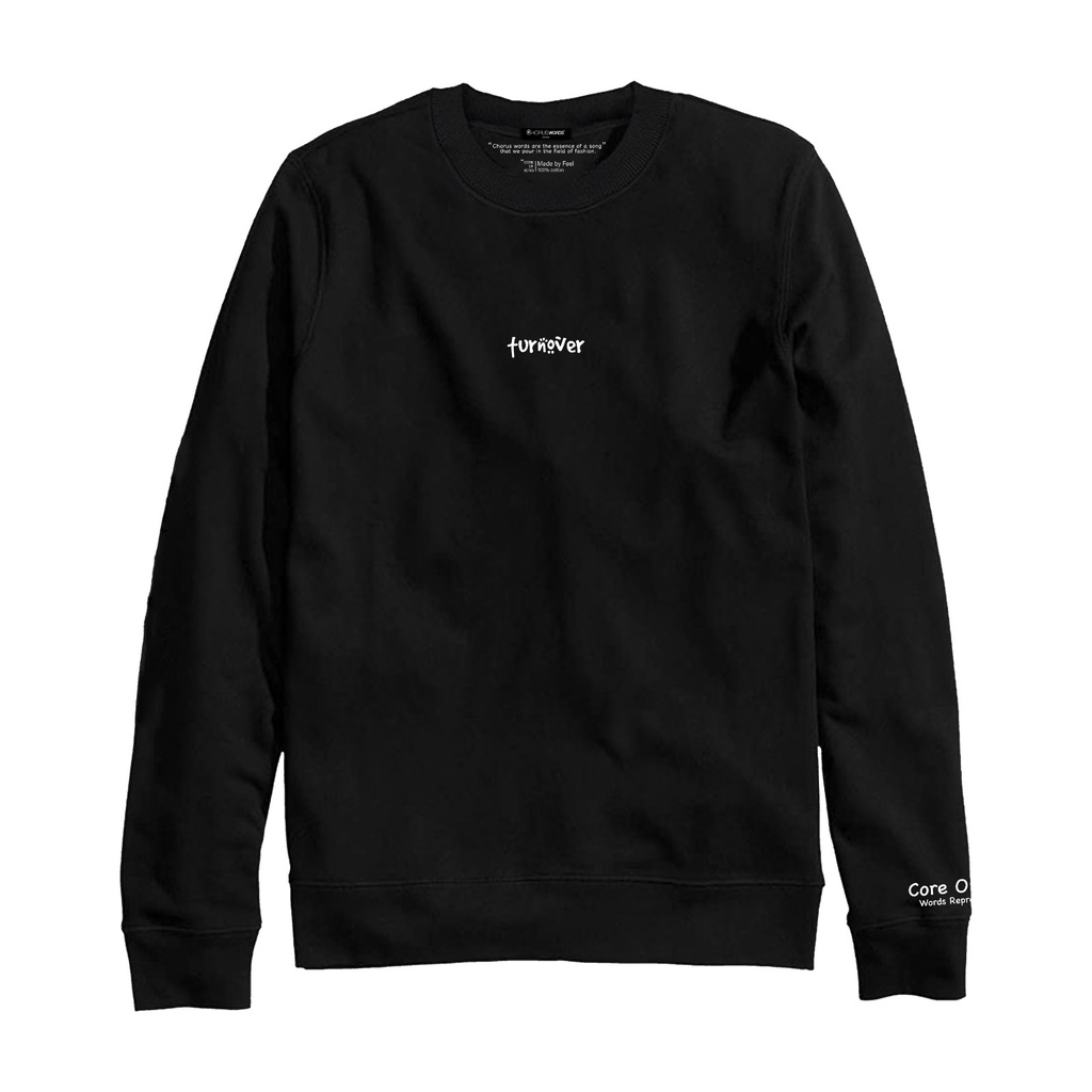 Jual Choruswords Crewneck Turnover Sweater Sweatshirt Crewneck Unisex Crewneck Black Crewneck polos Crewneck Hitam polos Shopee Indonesia