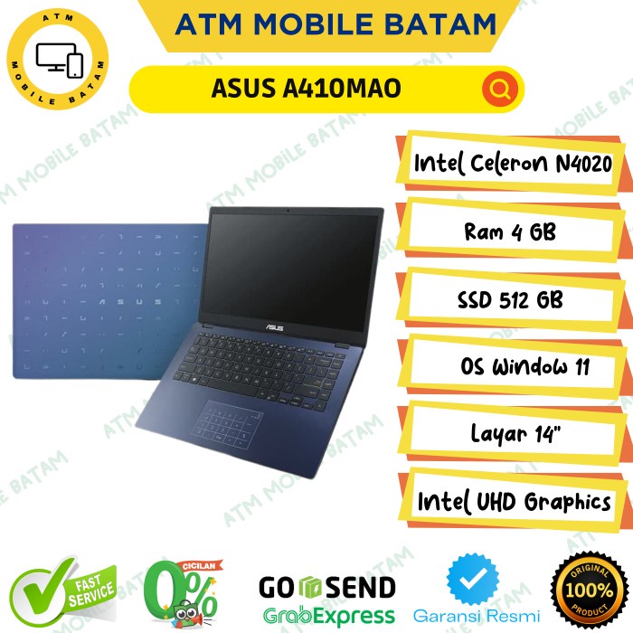 Jual Laptop Asus E410ma N4020 4gb 512gb 14fhd Ips Win10 Ohs Putih Shopee Indonesia 3204
