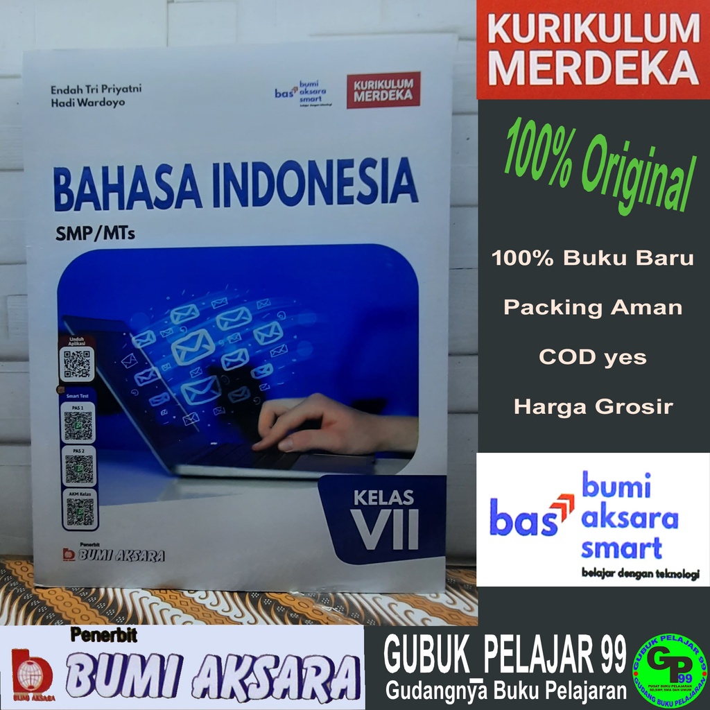 Jual Buku Siswa BAHASA INDONESIA Kelas 7 Untuk SMP/MTs KURIKULUM ...