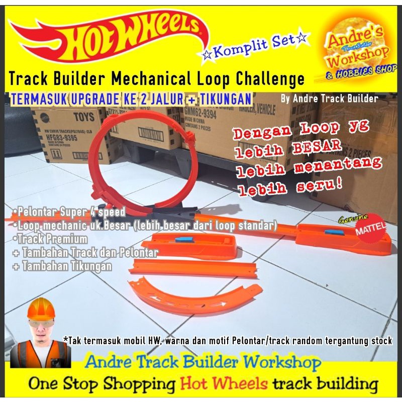 Jual Hotwheels Track Loop Challenge Ori Mattel Hot Wheels Track Builder Upgradeable Shopee