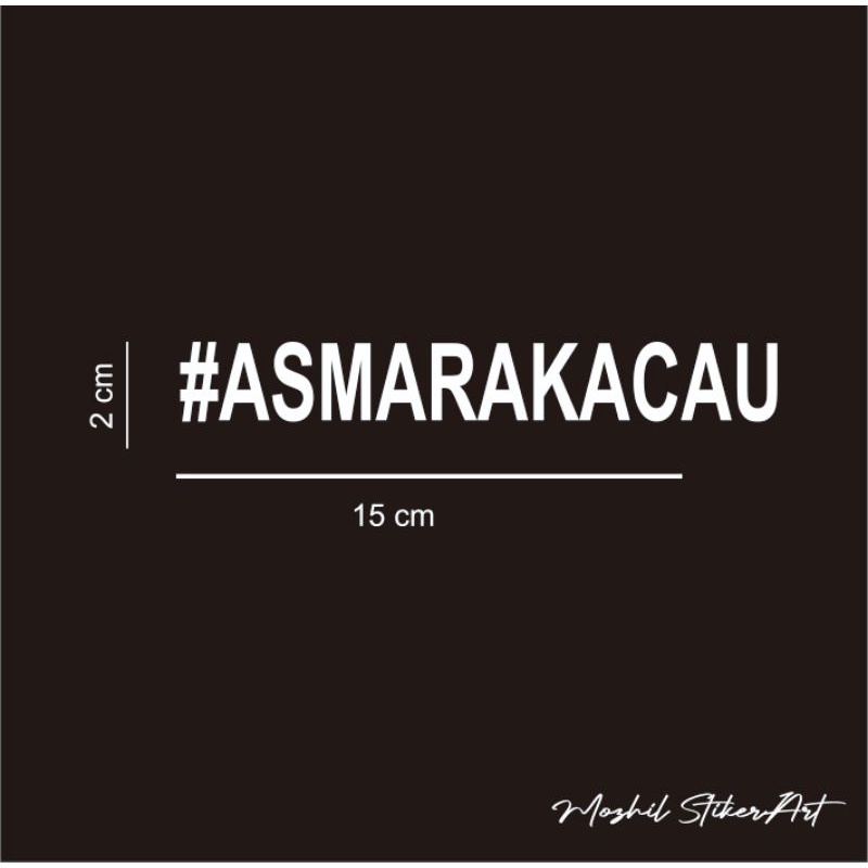 Jual stiker asmara kacau cutting sticker asmara kacau | Shopee Indonesia