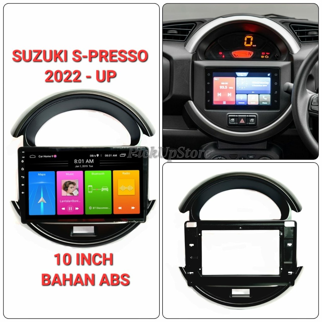 Jual Paket Head Unit Android 10 inch Ram 1dan2 16/32GB Paket Frame S ...