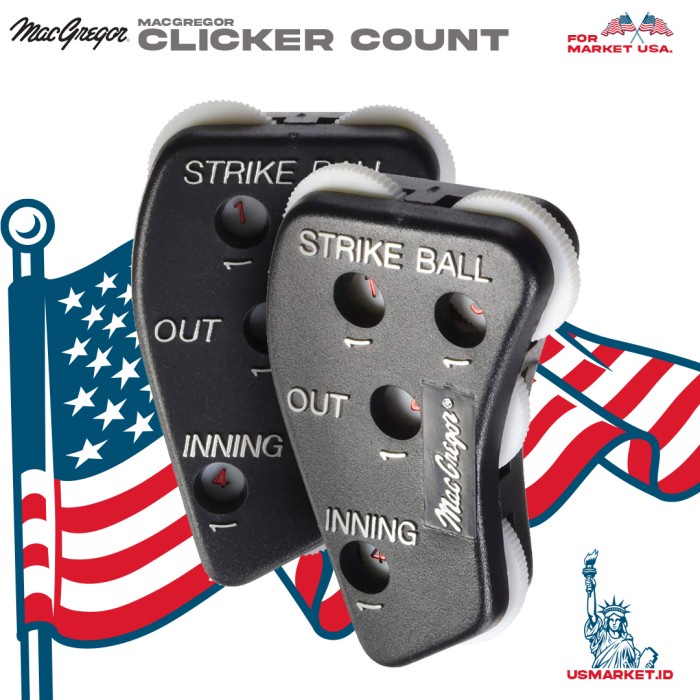 Jual Clicker Baseball Softball Macgregor 4 Way Umpire'S Indicator