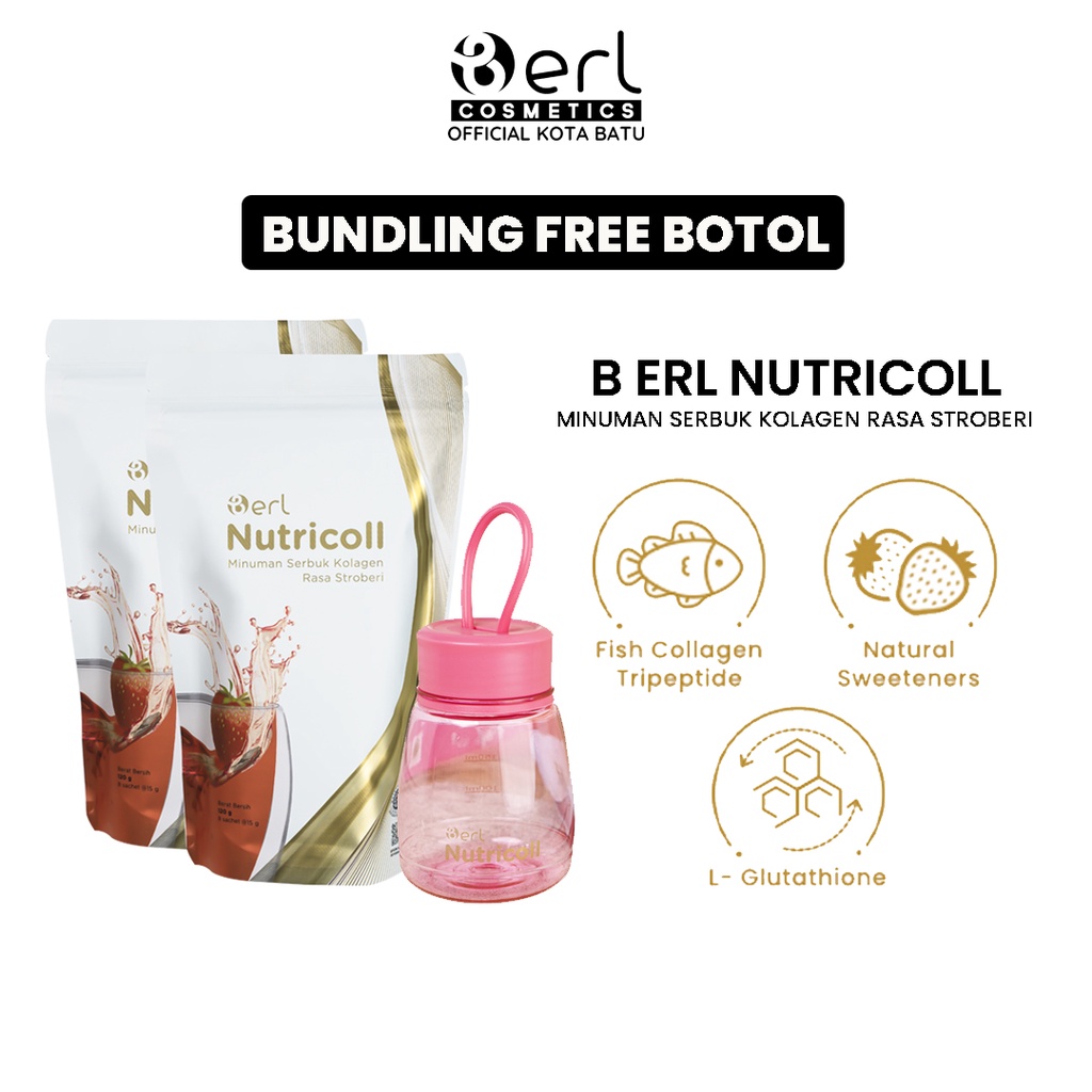 Jual B Erl Nutricoll BUNDLING Minuman Serbuk Kolagen Rasa Strawberry ...