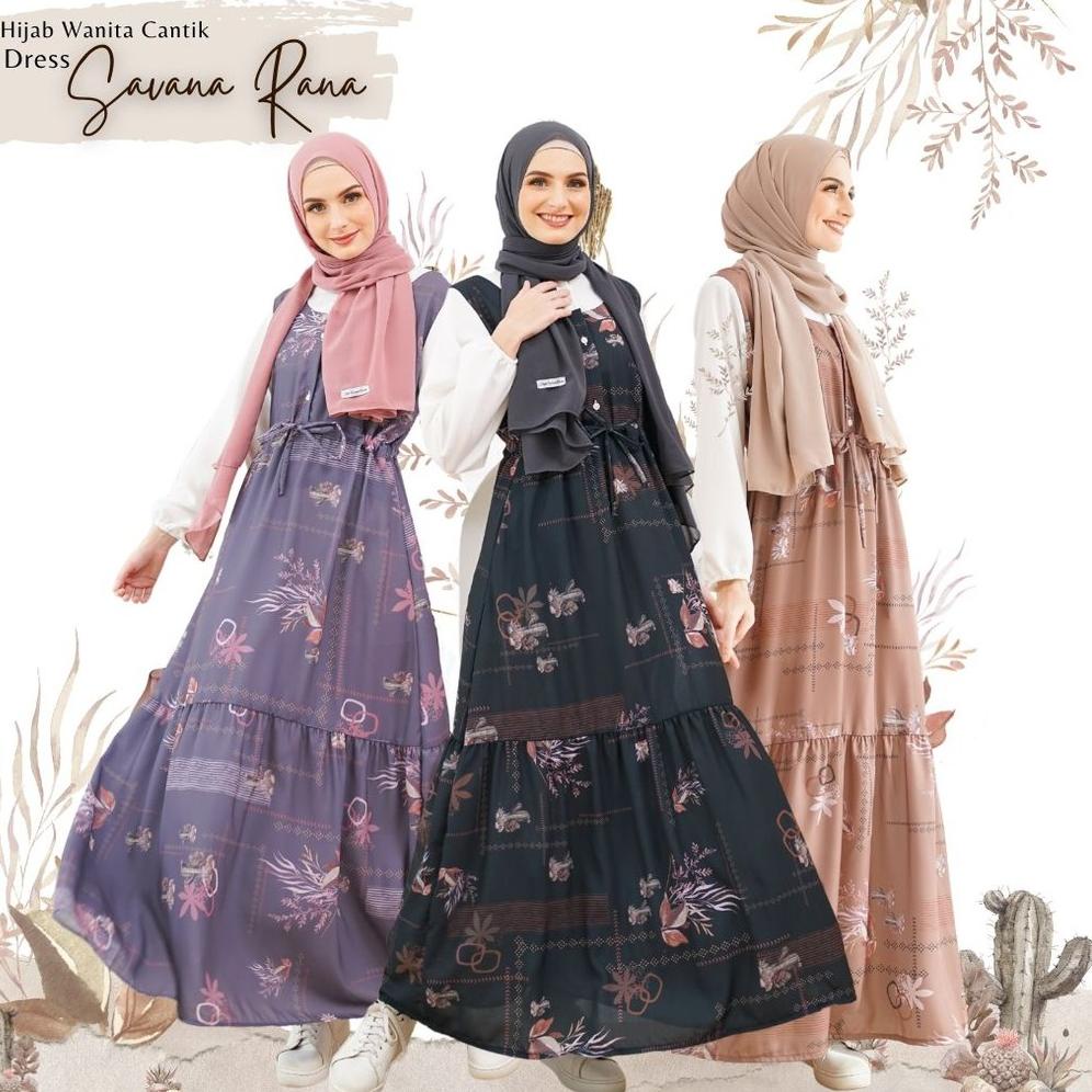Jual Voucher Nendang Hijabwanitacantik Savana Rana Dress Dress