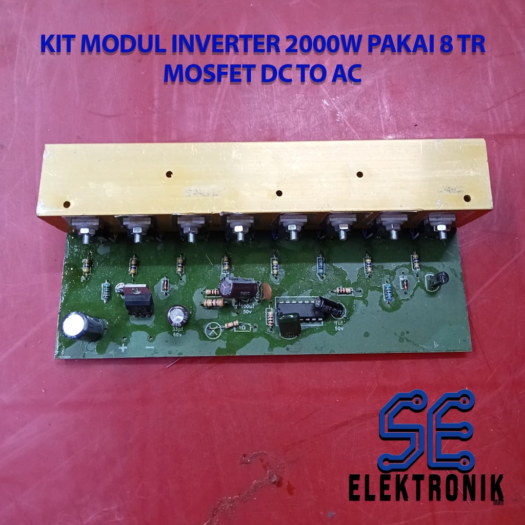 Jual Kit Modul Inverter 2000 W DC 12V 24V To AC 220 V 8 TR Mosfet