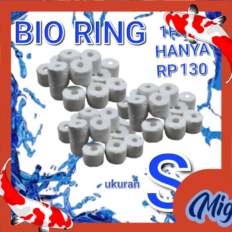 Jual Bio Ring Keramik Ring Biologis Media Filter Aquarium Kolam 1 PCS