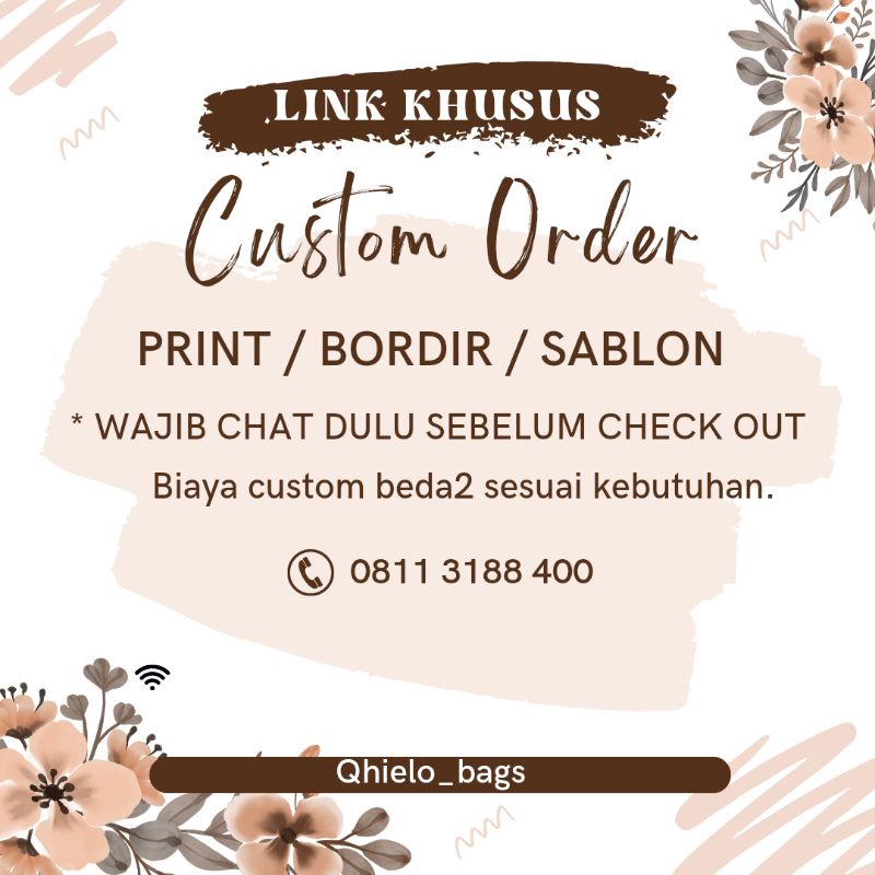 Jual Print custom logo / tulisan Shopee Indonesia