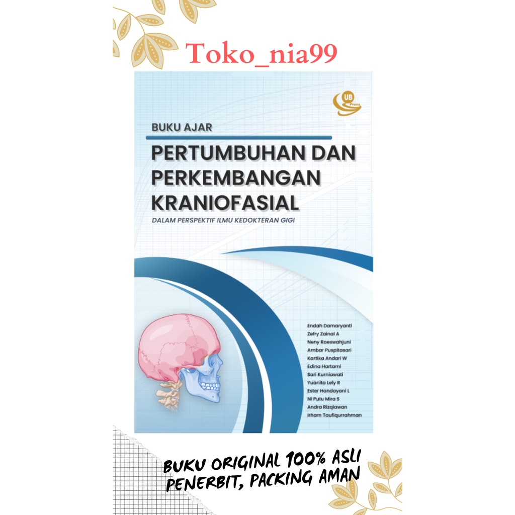 Jual Buku Ajar Pertumbuhan dan Perkembangan Kraniofasial dalam ...
