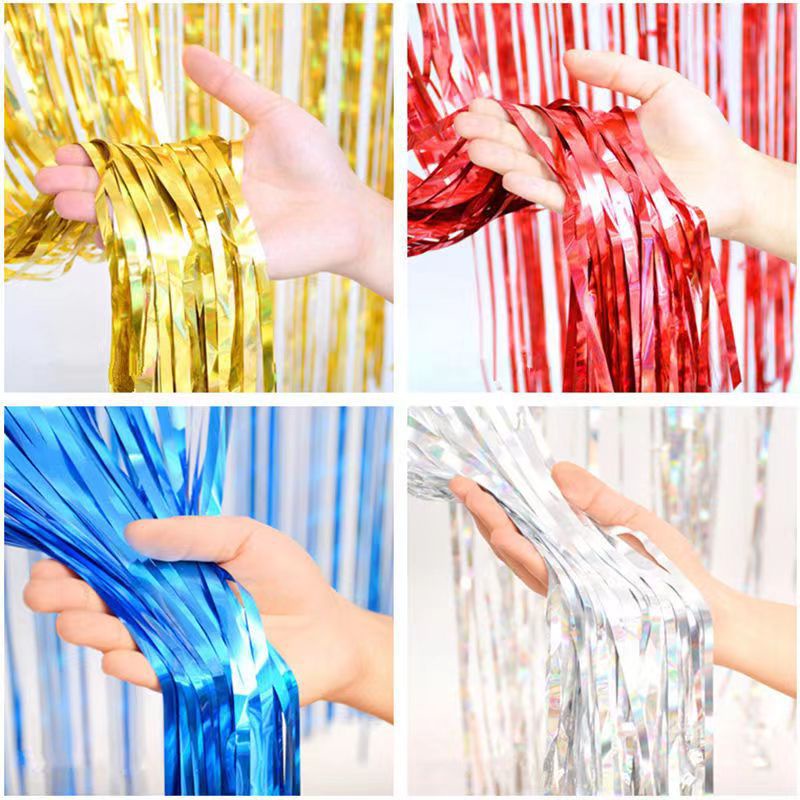 Jual Tirai Foil Backdrop Party Dekorasi Shopee Indonesia