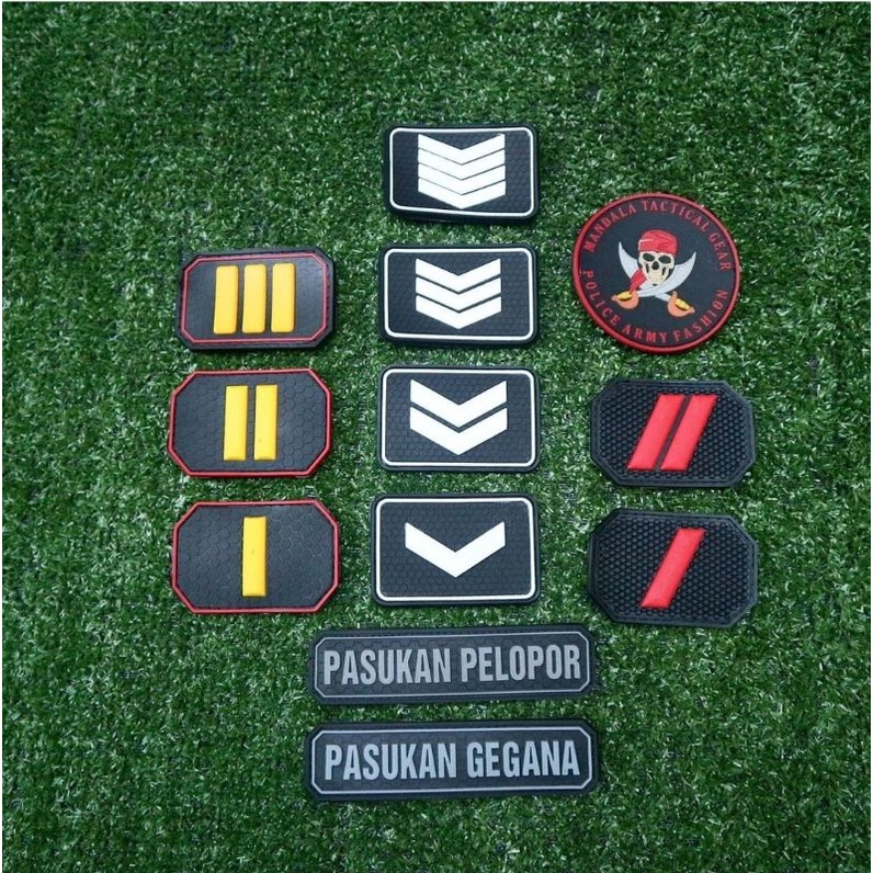 Jual Patch Pangkat / pasukan pelopor / rubber patch Pangkat dan patch ...