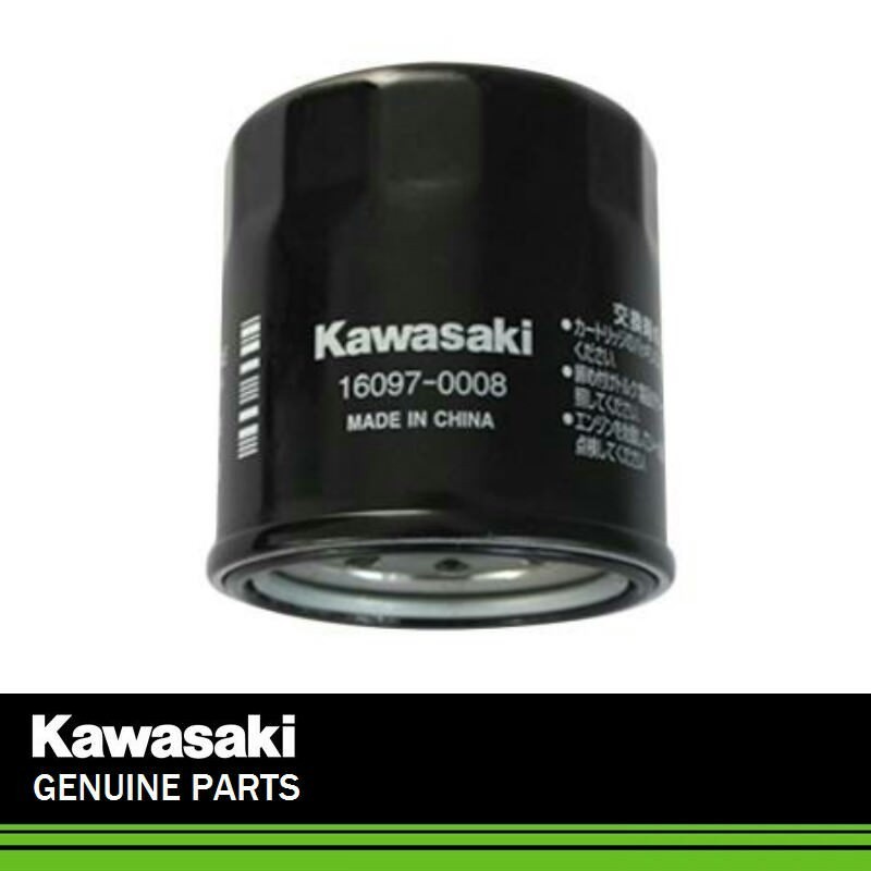 Genuine Kawasaki Oil Filter 2-Pack - OEM Part Number 16097-0008 For Motorcycles & ATVs