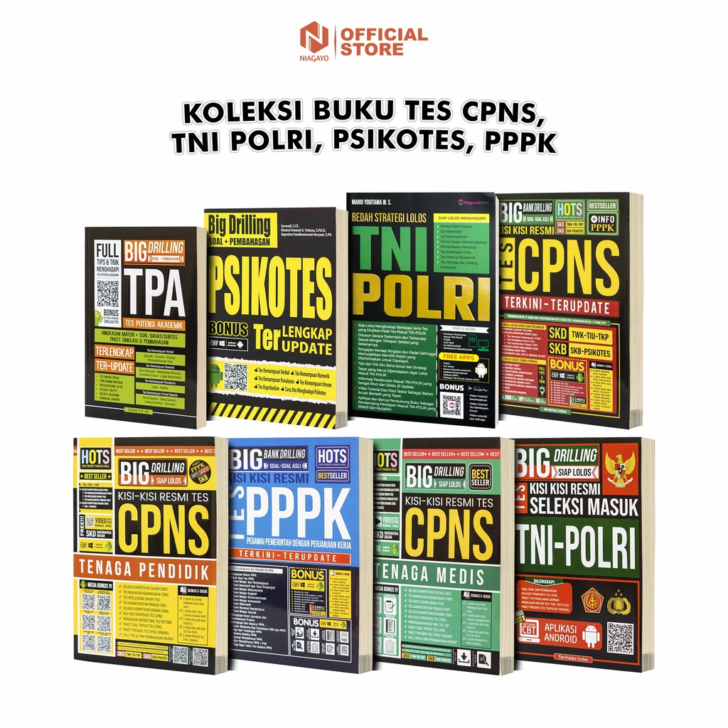 Jual Buku Tes CPNS 2024 Tes Tenaga Medis Tenaga Pendidik Umum Psikotes ...