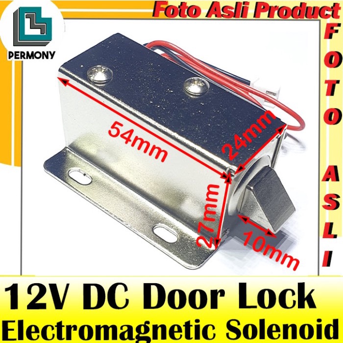 Jual Selenoid Door Lock Window Kunci Jendela Pintu Solenoid 12v Shopee Indonesia 0320