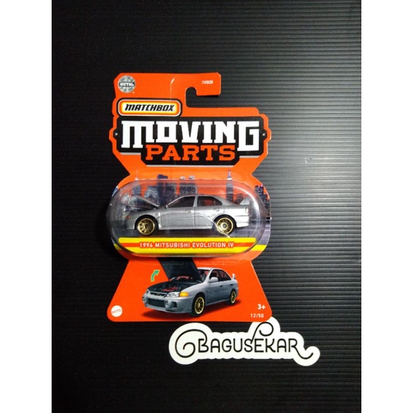 Jual matchbox mitsubishi lancer evolution IV moving parts | Shopee ...