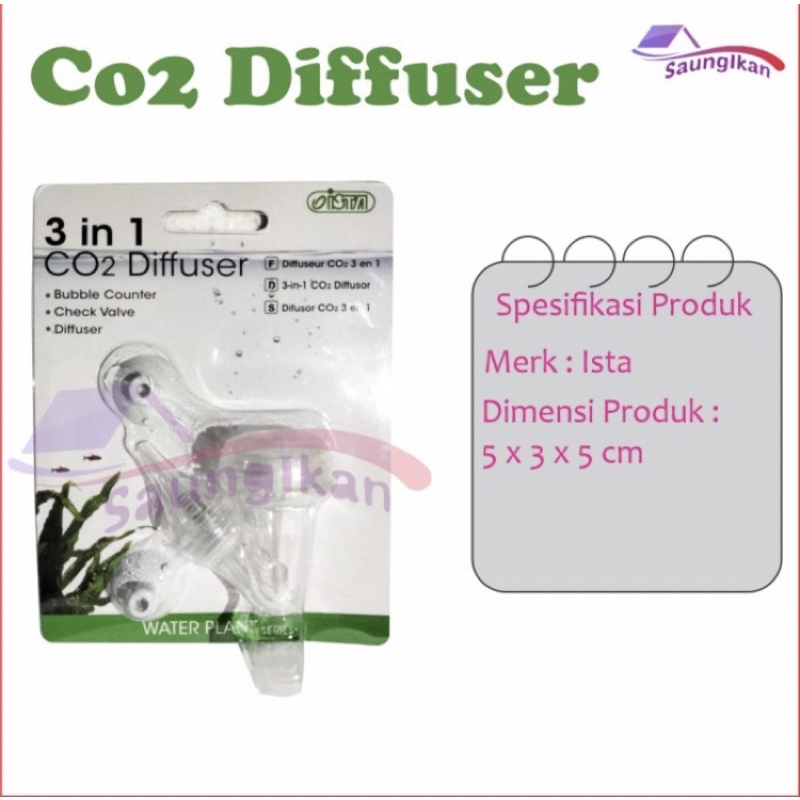 Jual ISTA 3 in 1 BUBBLE COUNTER CHECK VALVE DIFFUSER Aquascape | Shopee ...