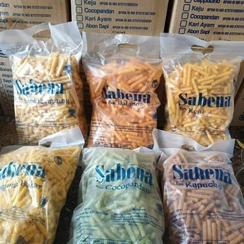 Jual Aneka Snack Kiloan Makanan Ringan Sabena Stick / Cemilan Ringan ...