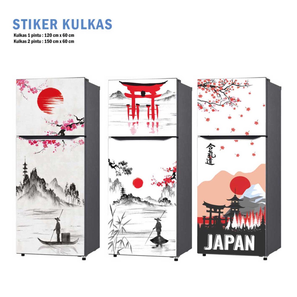 Jual Stiker Kulkas 1 Pintu dan Sticker Kulkas 2 pintu japanese style ...
